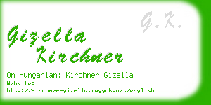 gizella kirchner business card